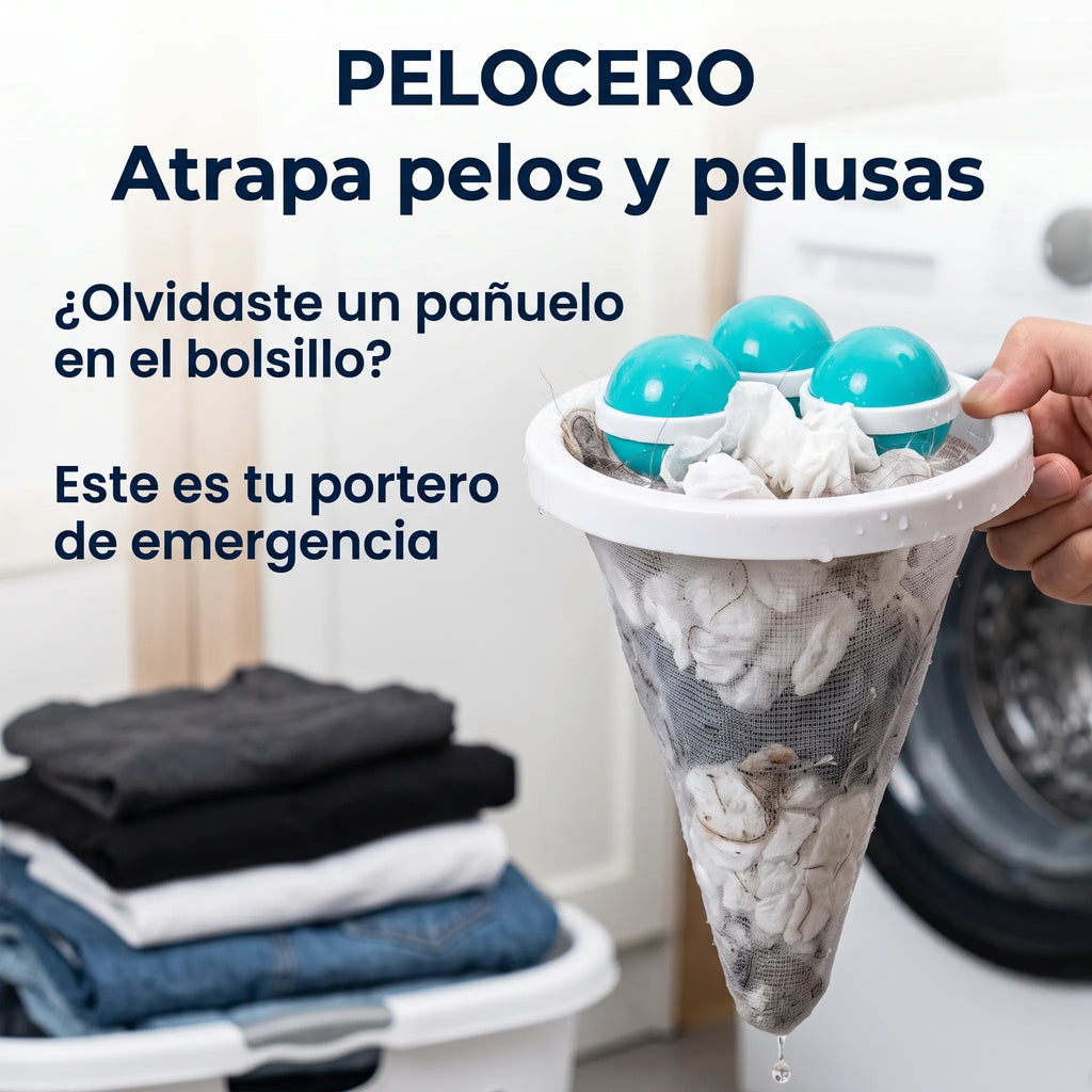Pack de 2 PeloCero - Atrapa pelos y pelusas durante el lavado