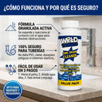 Pack de 3 botes de Wild Tornado / Acción profunda contra atascos, bacterias y malos olores.