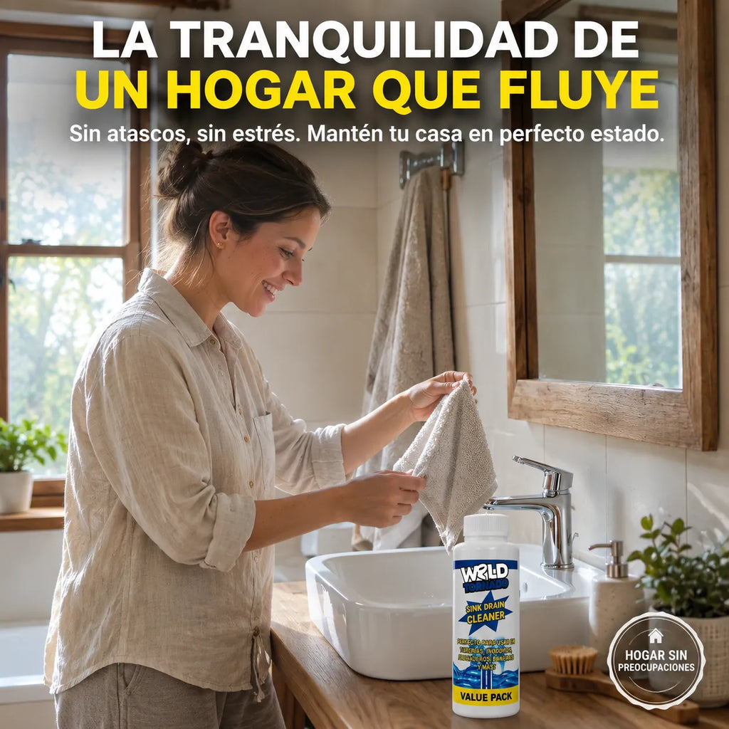 Pack de 3 botes de Wild Tornado / Acción profunda contra atascos, bacterias y malos olores.